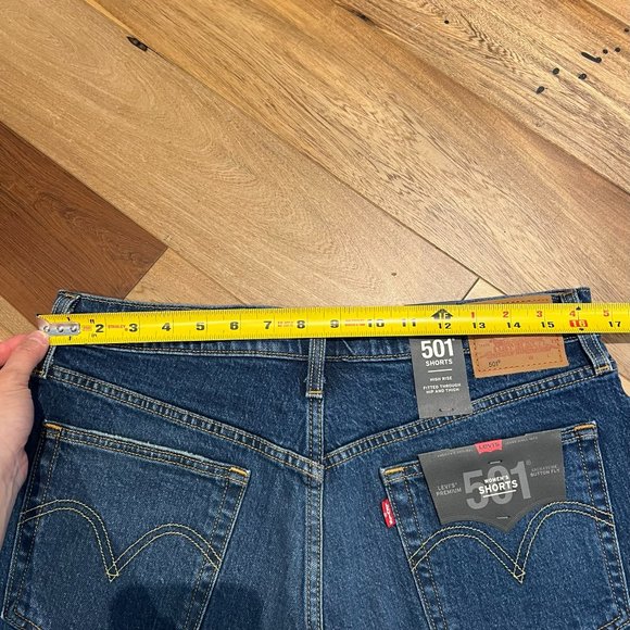 New Levi's 501 High Rise Women's Shorts Size 32 in Charleston Outlasted - Picture 6 of 8